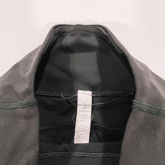 Lululemon Black Tye Mesh Leggings!! - Picture 7 of 11